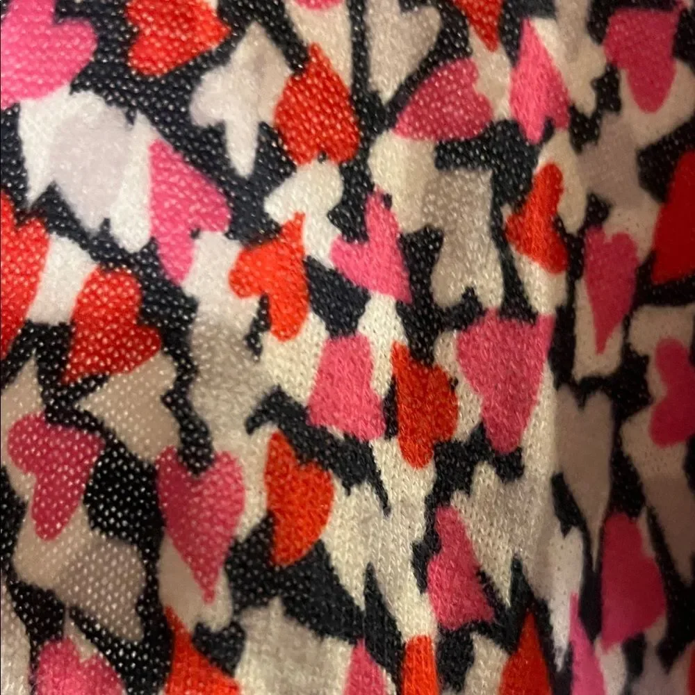 LOFT Red and White Patterned Sweater - Picture 4 of 8